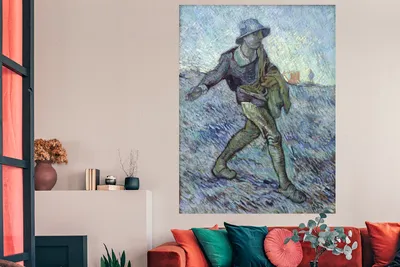 Produktbild von MuchoWow® Poster Der Sämann (nach Millet) - Vincent van Gogh 120x160 cm - Wandbilder