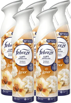 Produktbild von Febreze Lufterfrischer Lenor Goldene Orchidee 185ml - Raumduft (5er Pack)