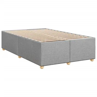 Produktbild von Bettgestell ohne Matratze Hellgrau 120x200 cm Stoff