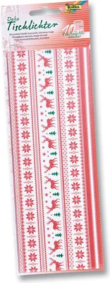Produktbild von Tischlichter WEIHNACHTSZAUBER, rot/weiß (1 Stück)