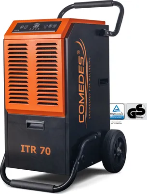 A product shot of a dehumidifier.