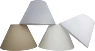 Produktbild von Näve Lampenschirm h: 16cm beige - Material: Polyester / Baumwolle Mix - Farbe: beige; 116411