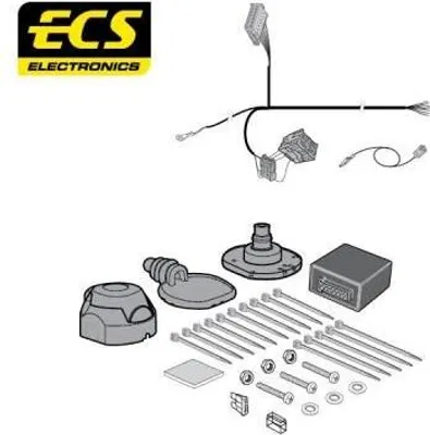 Zdjęcie produktu dla ECS FR-030-BB Zestaw elektrycznego haka holowniczego E-set do FORD Fiesta Mk5 Hatchback (JH1, JD1, JH3, JD3) hak holowniczy