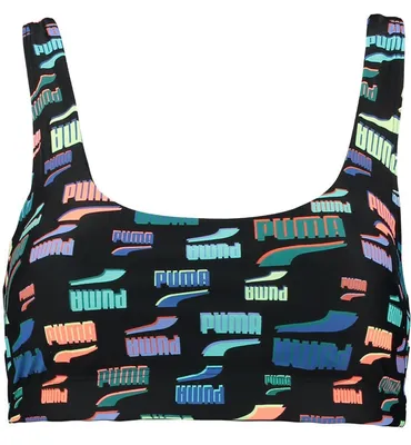 Produktbild von PUMA SWIM WOMEN PRINTED SCOOP NECK black combo XS