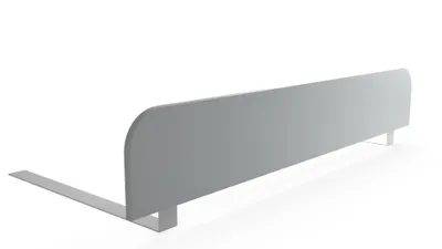 Produktbild von regalik Bettgitter Rausfallschutz Kinderbett 120x20 cm – Grau Stabile Absturzsicherung ohne Bohren – Einfache Montage unter der Matratze