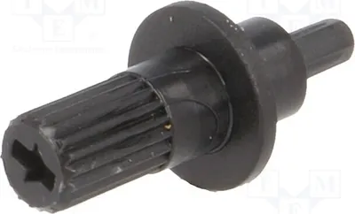 Produktbild von 10x Drehknopf Regulierungswelle schwarz  Ø5x15mm 6052 Drehknöpfe für Stellpotentiom