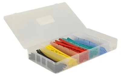 Produktbild von Delock - Schrumpfschlauch - 10 cm - Schwarz, weiß, Blau, Gelb, Rot, grün (Packung mit 100)