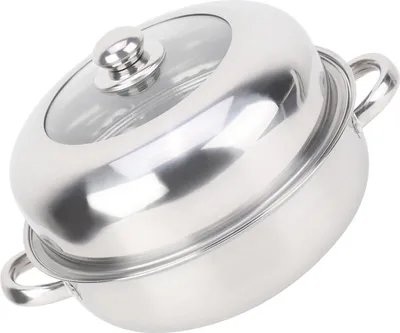 Image de 28CM Stainless Steel Single Layer Stockpot Hotpot Food Steamer Pot Cookware Household Cooking