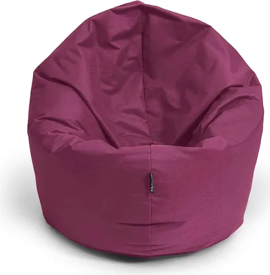 Produktbild von Sitzsack mit füllung 2 in 1 Sitzkissen Bean Bag Outdoor Indoor Wasserfest | Weinrot 70cm