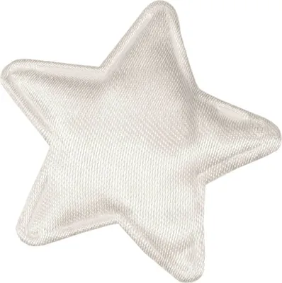 10 x Weihnachtsstern Dekoration Ø30mm, Streudeko, Polyester, perlweiß