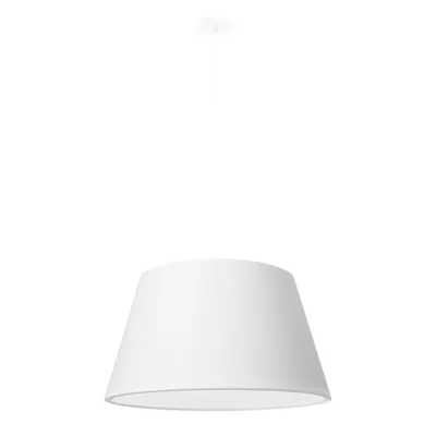 Immagine prodotto di Lampada a sospensione, bianco, tessuto, vetro, acciaio, H 110 cm