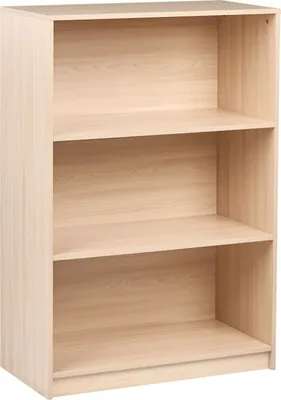Obrázok produktu pre BELIANI Regál na knihy 3 police svetlohnedá drevovláknitá doska 80 x 40 cm na knihy minimalistický štýl