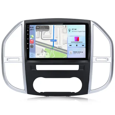 Productafbeelding van Hexinex 10-inch Android 15 autoradio met Carplay, 4+64GB geheugen, geschikt voor Mercedes-Benz Vito W447 (2014-2022), met GPS, Wi-Fi, Bluetooth, stuurwielbediening, FM, RDS, DSP en DAB+