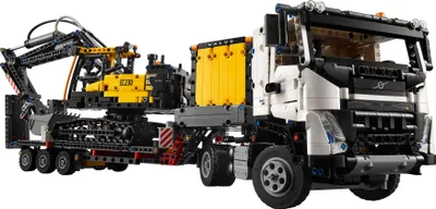 Produktbild von LEGO Technic Volvo FMX LKW mit EC230 Electric Raupenbagger, Bauspielzeug, Fahrzeug-Spielset für Jungen und Mädchen ab 10 Jahren, Baufahrzeuge 42175