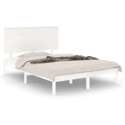 Immagine prodotto di vidaXL Letto in legno massiccio senza materasso bianco 140x190 cm in legno di pino