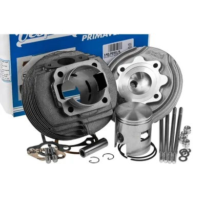 Immagine prodotto di Kit cilindro Polini Racing in ghisa grigia, 130 cc, alesaggio 57 mm, raffreddato ad aria, per Vespa PX 80