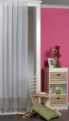 Produktbild von Vorhang Voile Luisa grün transparent Kräuselband 140x245 cm Gardine Dekoschal