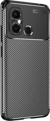 Produktbild von Handy Hülle für Xiaomi Redmi 12C Carbon Look Cover Case Schutzhülle Farbe: Schwarz