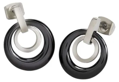 Immagine prodotto di Orecchini a bottone Boccia Titan 0588-02 con Vetroceramica