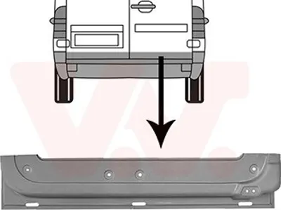 Produktbild von VAN WEZEL Heckklappe rechts unten 3075250 passend für MERCEDES-BENZ SPRINTER 3-t Kasten (903) SPRINTER 3-t Bus (903) SPRINTER 2-t Kasten (901, 902)