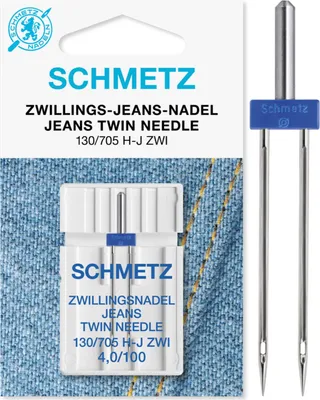 Produktbild von Schmetz | Zwillings-Jeans-Nadel | 1er Packung 130/705H-JZWI Nm 4.0/100