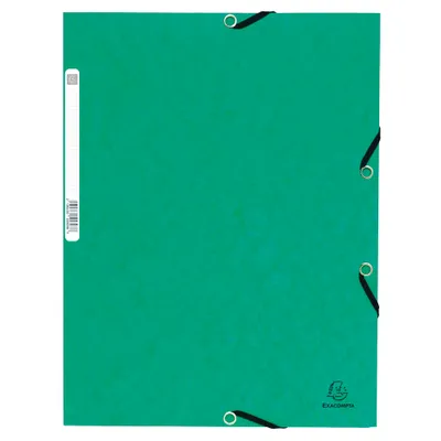 Image de Exacompta 50x Chemise à élastiques 3 rabats 355g/m2 Couleurs assorties 55300E