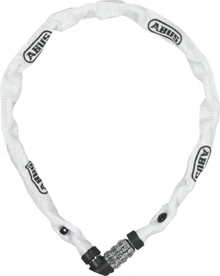 Immagine prodotto di Lucchetto a catena ABUS 1200 Web - Lucchetto con combinazione a 3 cifre - Catena in acciaio temprato - Lucchetto per bici leggero con colori a scelta - Accessori per bici - 60 cm - Bianco