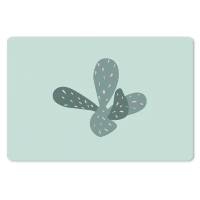 Produktbild von MuchoWow® Mauspad Mousepad Sommer - Kaktus - Blau 27x18 cm - Mousepads - Maus Mat - Pad - Mausunterlage - Büroartikel - Desk Matten
