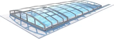 Immagine prodotto di Coperture per piscina Horizon - 7,43x3,50 m - policarbonato a camera cava da 8 mm - per piscina BAS7308