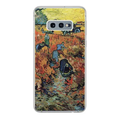 Produktbild von MuchoWow® Handyhülle Schutzhülle Hülle für Samsung Galaxy S10e Der rote Weinberg - Vincent van Gogh Silikon Softcase Handy Hülle - Handy