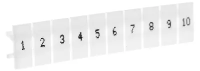 Produktbild von Markierung für EZU-5/1-10 Steckverbinder weiß R34RR-07060001210 /100 Stück/