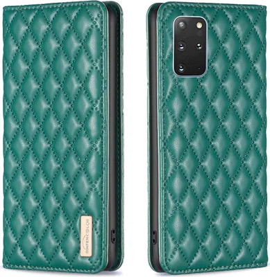 Obrázek produktu pro Galaxy S20 Plus Pouzdro, Elegantní Flip Kožené Pouzdro s Kapsami na Karty a Stojánkem pro Samsung Galaxy S20 Plus zelené