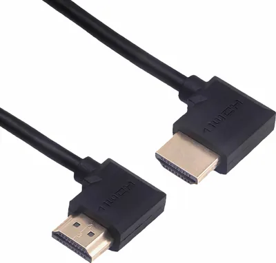 Produktbild von N40 HDMI Kabel abgewinkelt 50 cm – High Speed Audio Video Kabel für TV, DVD, Beamer, Laptop & PC
