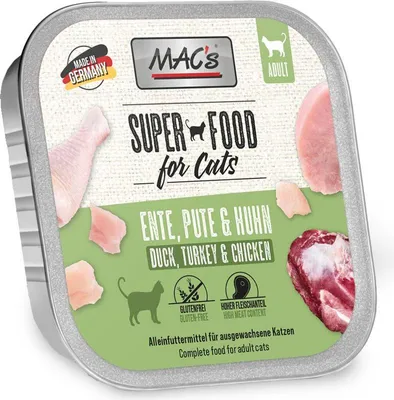 Produktbild von MAC's CAT - Schale 16x100g  |  Ente, Pute & Huhn