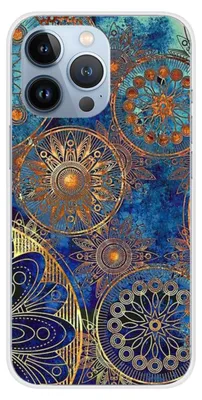 Image de 1001Coques - Coque silicone compatible avec Apple iPhone 13 Pro - Motif mandalla bleu - Design original imprimé en France