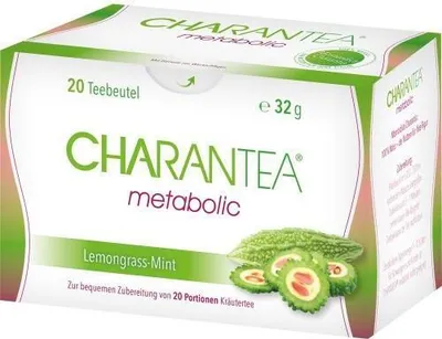 Produktbild von Charantea metabolic Lemon/mint Filterbeutel 20 St