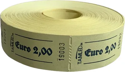 Produktbild von TAMLED Bonrolle 2,00 €  gelb Wertmarke 1000 Abrisse