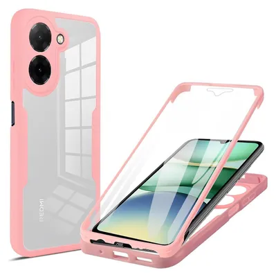 Immagine prodotto di Per Xiaomi Redmi A5 4G copertura integrale 360 acrilico ibrido TPU Hülle Case Rosa