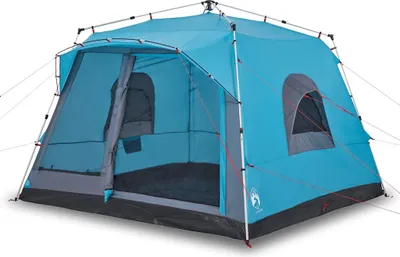 Image de vidaXL Tente familiale pour 7 personnes bleue Quick Release