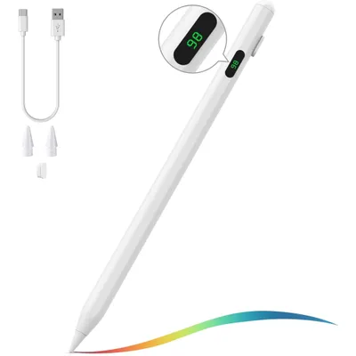 Produktbild von Aktiver Stylus Pen für Apple iPad  | Magnetisch mit Ladestands-Anzeige | Kompatibel mit iPad Pro, Air, mini ​(nur für Modelle ab 2018)