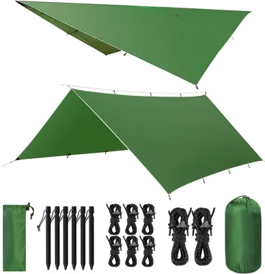 Produktbild von Zeltplane 3x4 m, 15 Ösen, wasserdicht, UV-Schutz, für Camping