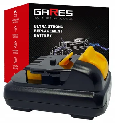 Obrázek produktu pro GARES Akumulátor Baterie pro Dewalt DCB 125 DCB126 DCS310N DCD710 | 12 V 2Ah | Zesílená série High-Performance | Vysoký výkon |