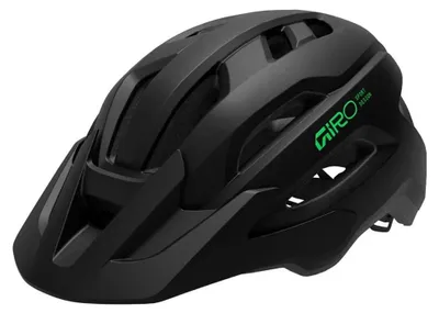 Image de Casque Giro Fixture II Youth Mips taille enfant 50-57 cm noir mat-vert vif 39344-151-UY