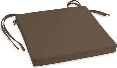 Produktbild von H.O.C.K. Classic Uni Outdoor Stuhlkissen NORM mit Bändern 40x40x4cm tabacco col. 80