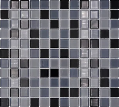 Produktbild von Glasmosaik CM 4999 mix schwarz 30,2x32,7 cm