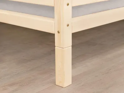 Produktbild von Set of Additional Wooden Legs FOOTS - Transparent oil - 20 cm - For beds from 140 cm wide and more (6 pcs)