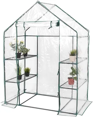 Produktbild von GOPLUS Gewächshaus Wahlweise, Gartengewächshaus aus hochwertigem Material, Garten Treibhaus in Verschiedenen Größen, Stabile und Starke Verformungsbeständigkeit