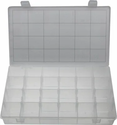 Produktbild von XL Universal leere Sortimentsbox Sortimentskasten Aufbewahrungsbox mit 24 Fächer