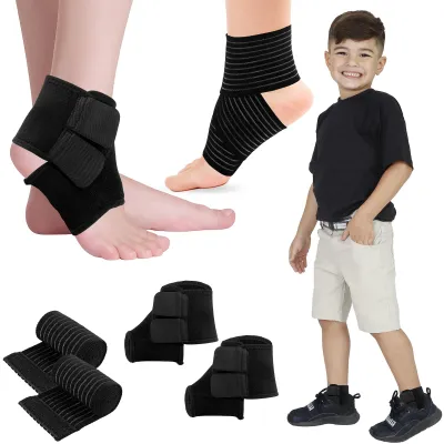 Produktbild von Knöchelbandage für Kinder, atmungsaktiv, verstellbar, Größe M, für Sport und Verletzungen