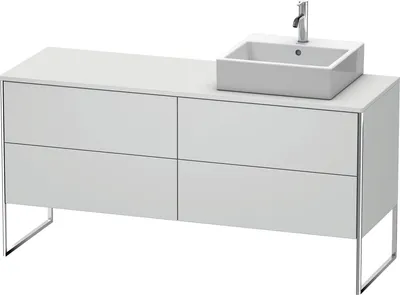 Produktbild von Waschtischunterbau XSQUARE 778x1600x548mm Be rechts weiß seidenmatt weiß seidenmatt